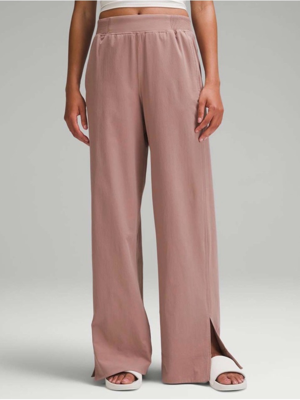 lululemon athletica Wide-Leg Pull-On Pants in Mauve